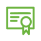 green certificate icon